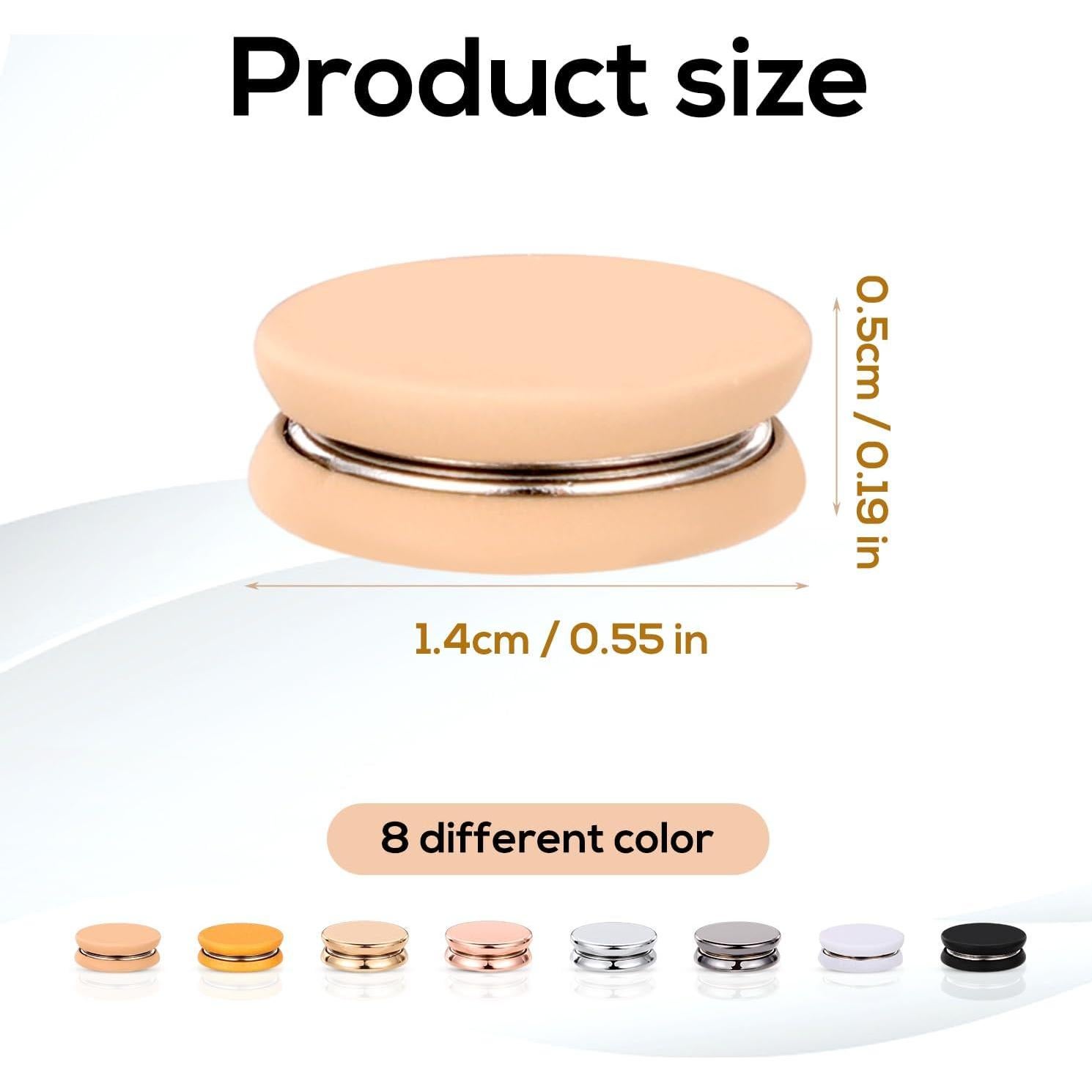 8 Alfileres Magnéticos para Hijab XIHIRCD - Imanes Fuertes 1.4 cm