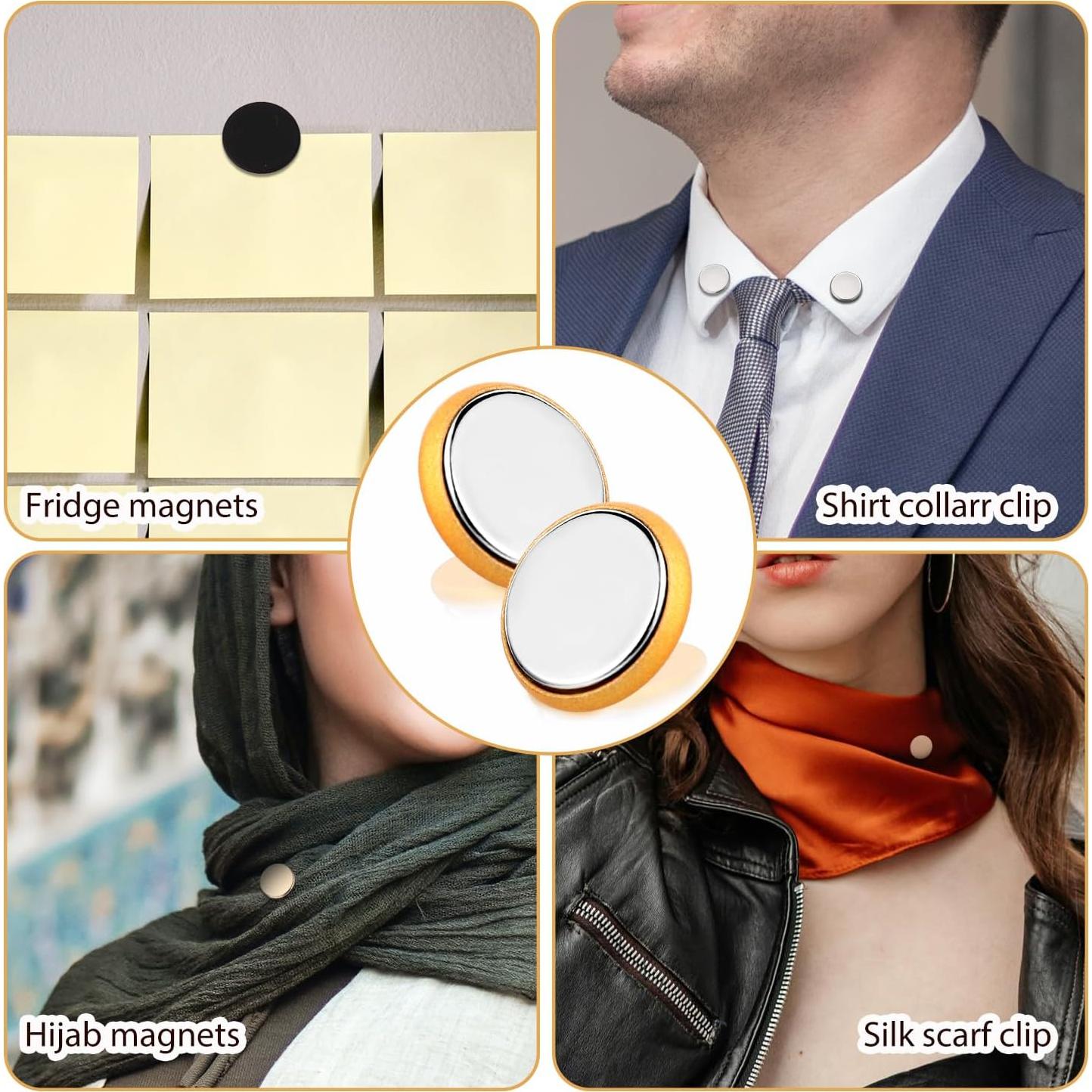 8 Alfileres Magnéticos para Hijab XIHIRCD - Imanes Fuertes 1.4 cm