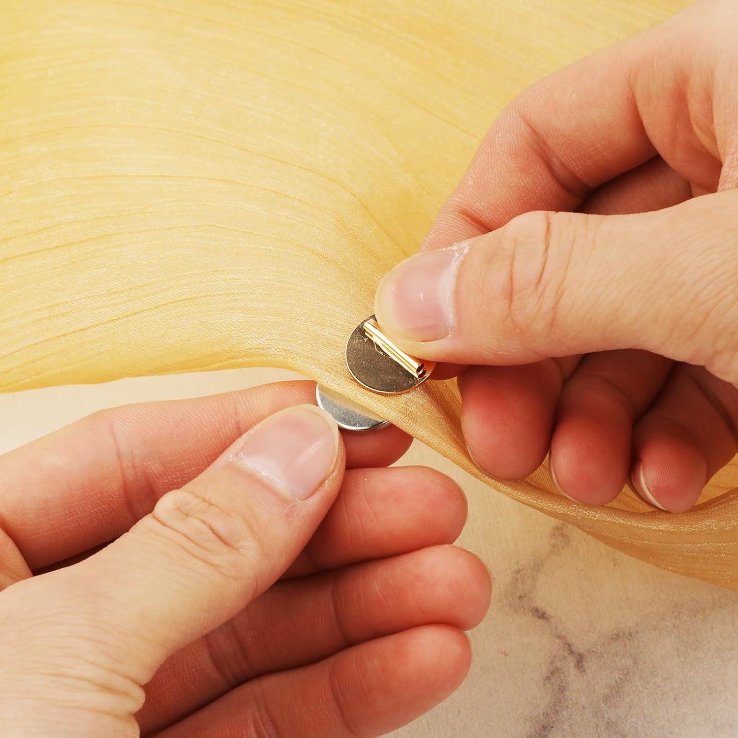 5 Piezas Convertidor Broche Magnético NQEUEPN Dorado 1.5cm