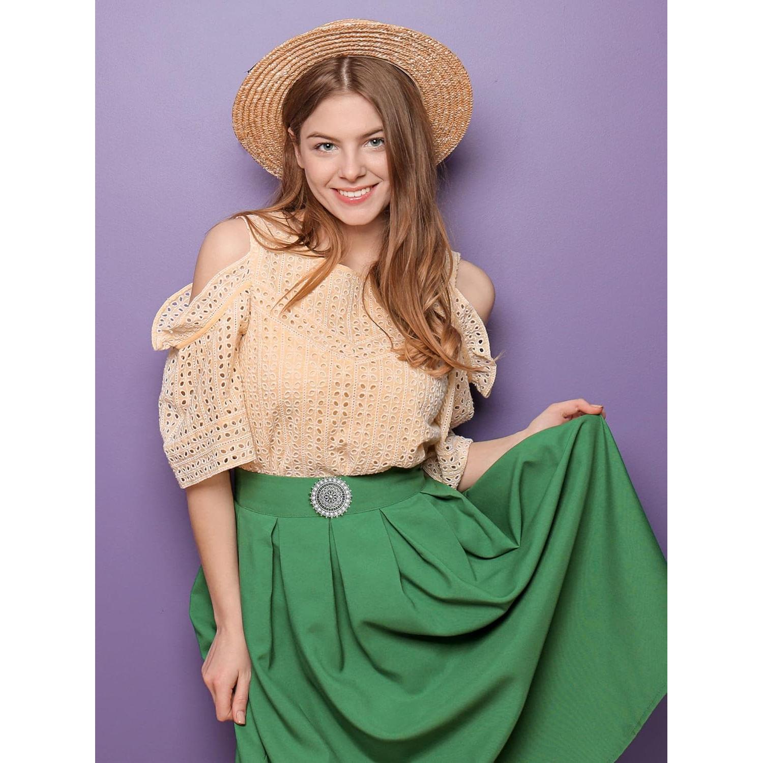 Juego de 5 Clips Retro para Suéteres y Chalecos - Plata