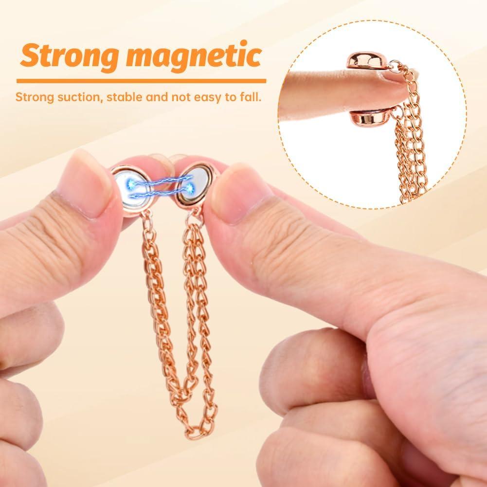 Paquete de 8 Clips Magnéticos para Ropa QKDS - 4 Colores