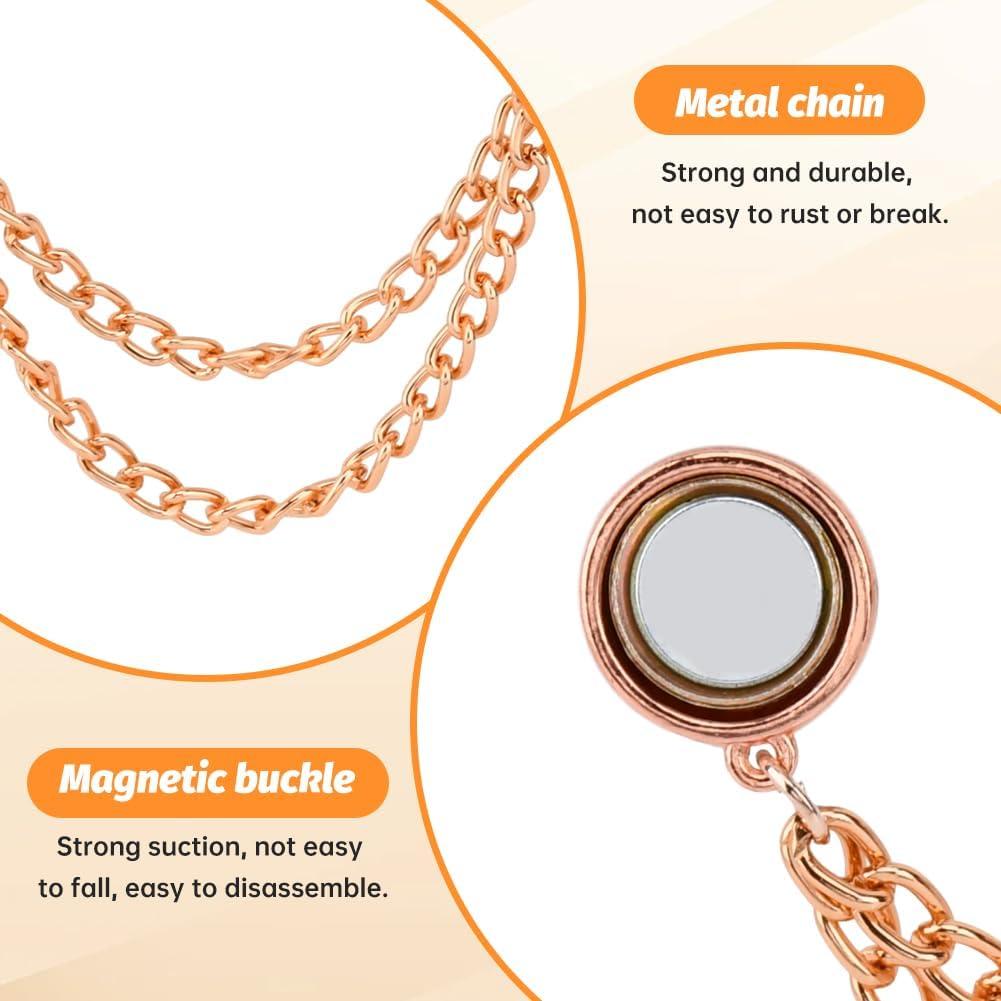 Paquete de 8 Clips Magnéticos para Ropa QKDS - 4 Colores