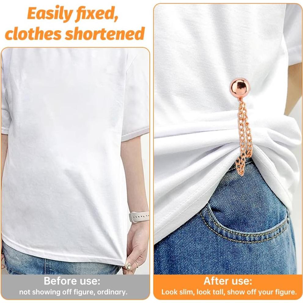 Paquete de 8 Clips Magnéticos para Ropa QKDS - 4 Colores