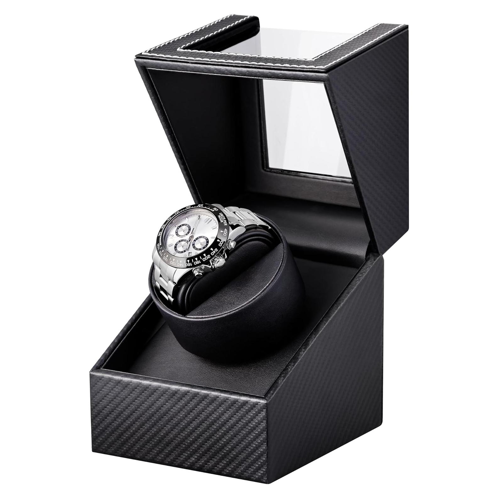 Enrollador de Relojes Automáticos UnaMela Individual Negro