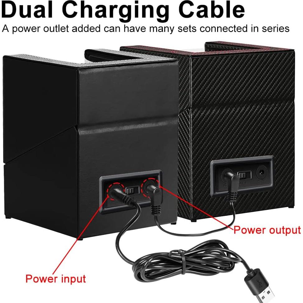 Enrollador de Relojes Automáticos Doble Anyasun con Motor Silencioso