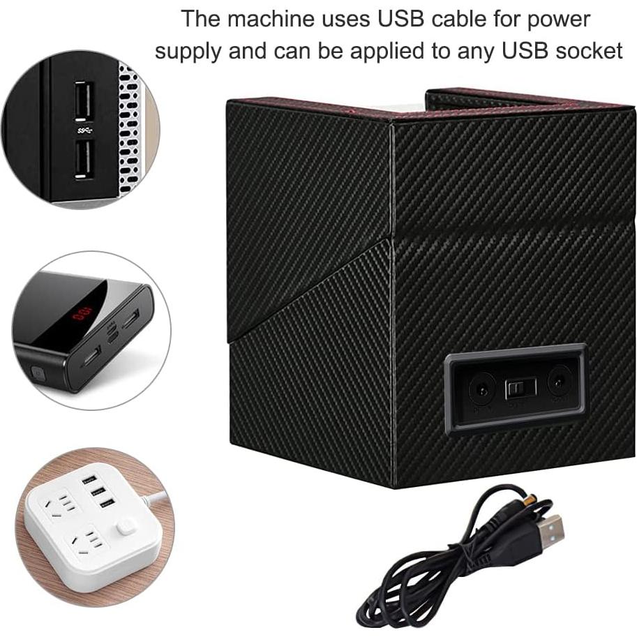 Enrollador de Relojes Automáticos Doble Anyasun con Motor Silencioso