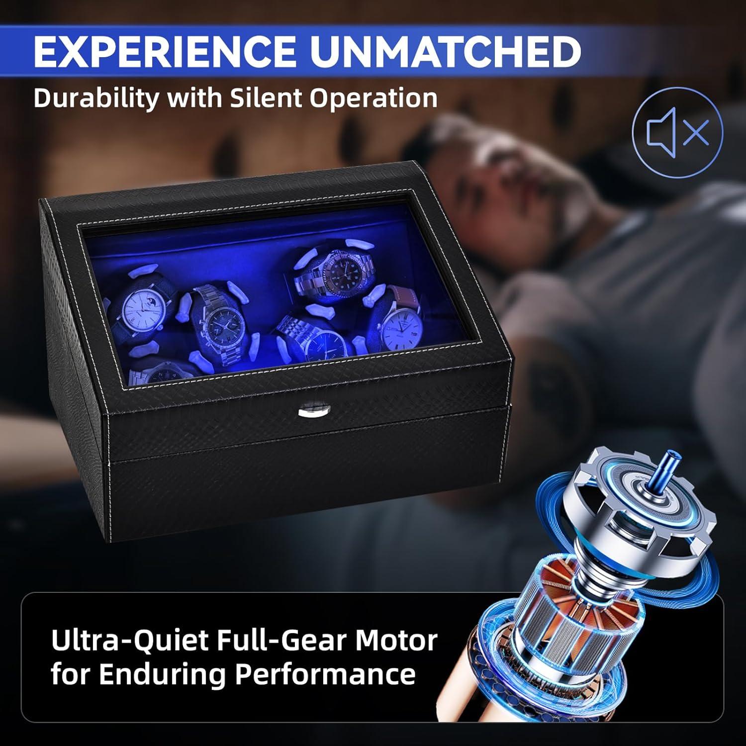 Winder de Reloj Automático Hightall 12 Piezas Silencioso