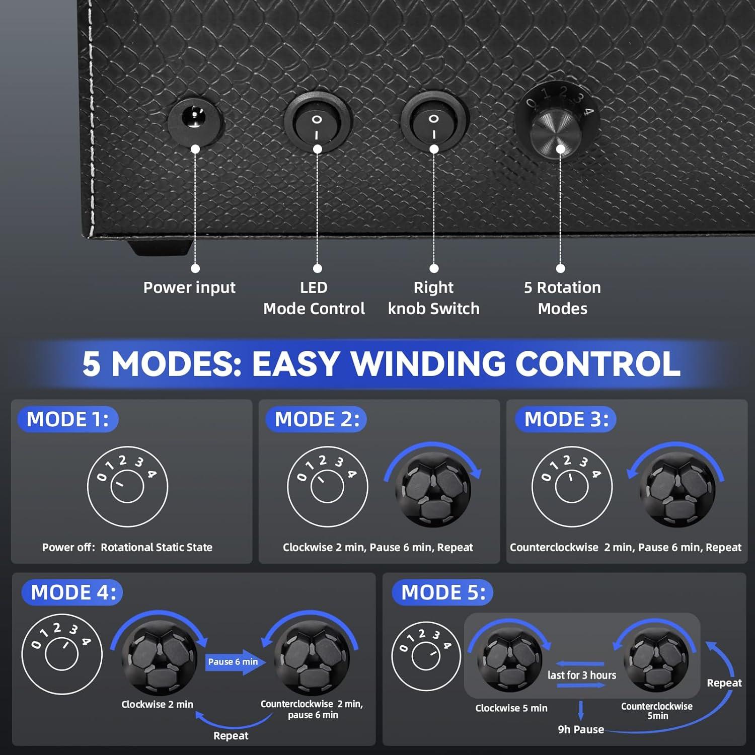 Winder de Reloj Automático Hightall 12 Piezas Silencioso