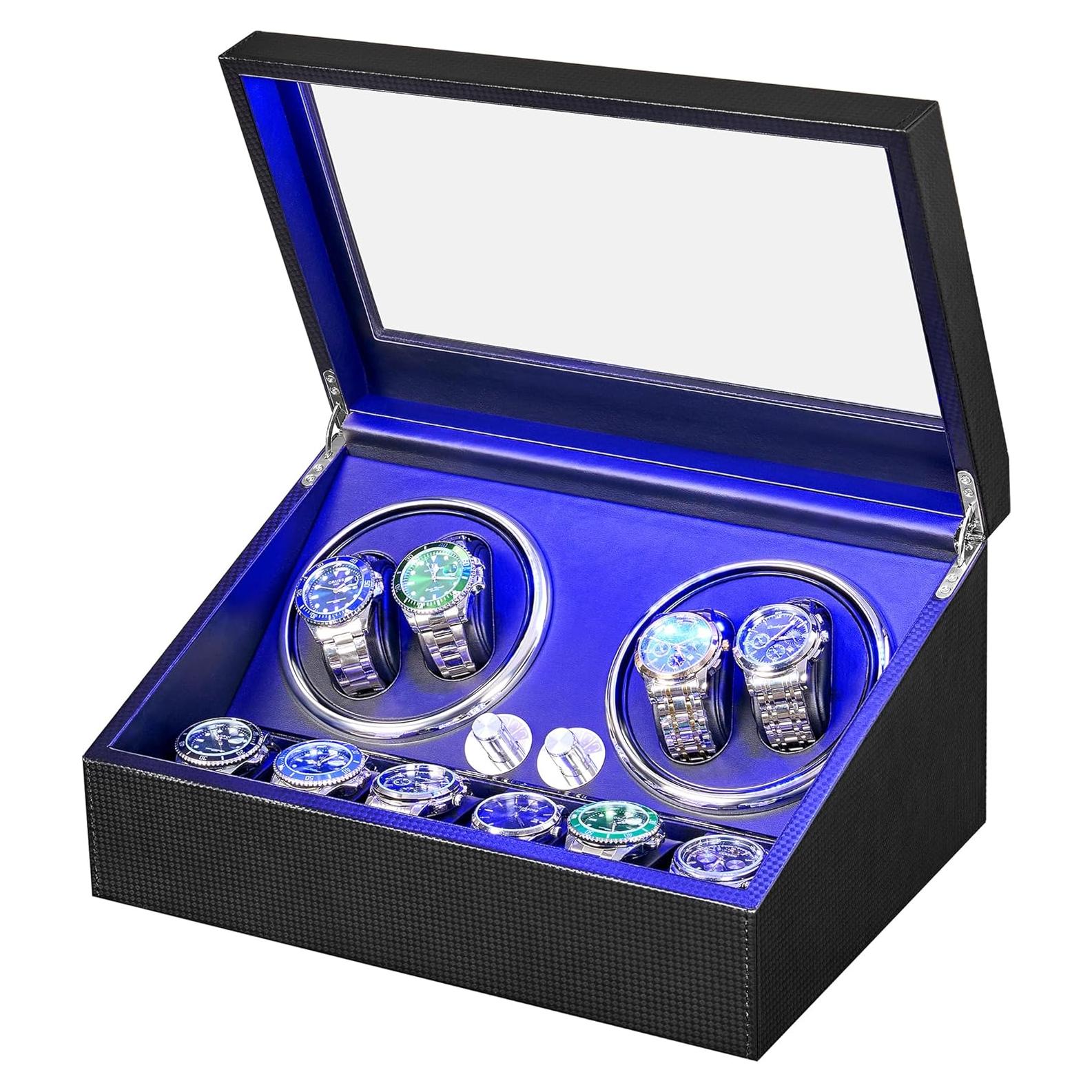 Enrollador de Relojes ANWBROAD JWW002 4+6 Ranuras Motor Silencioso