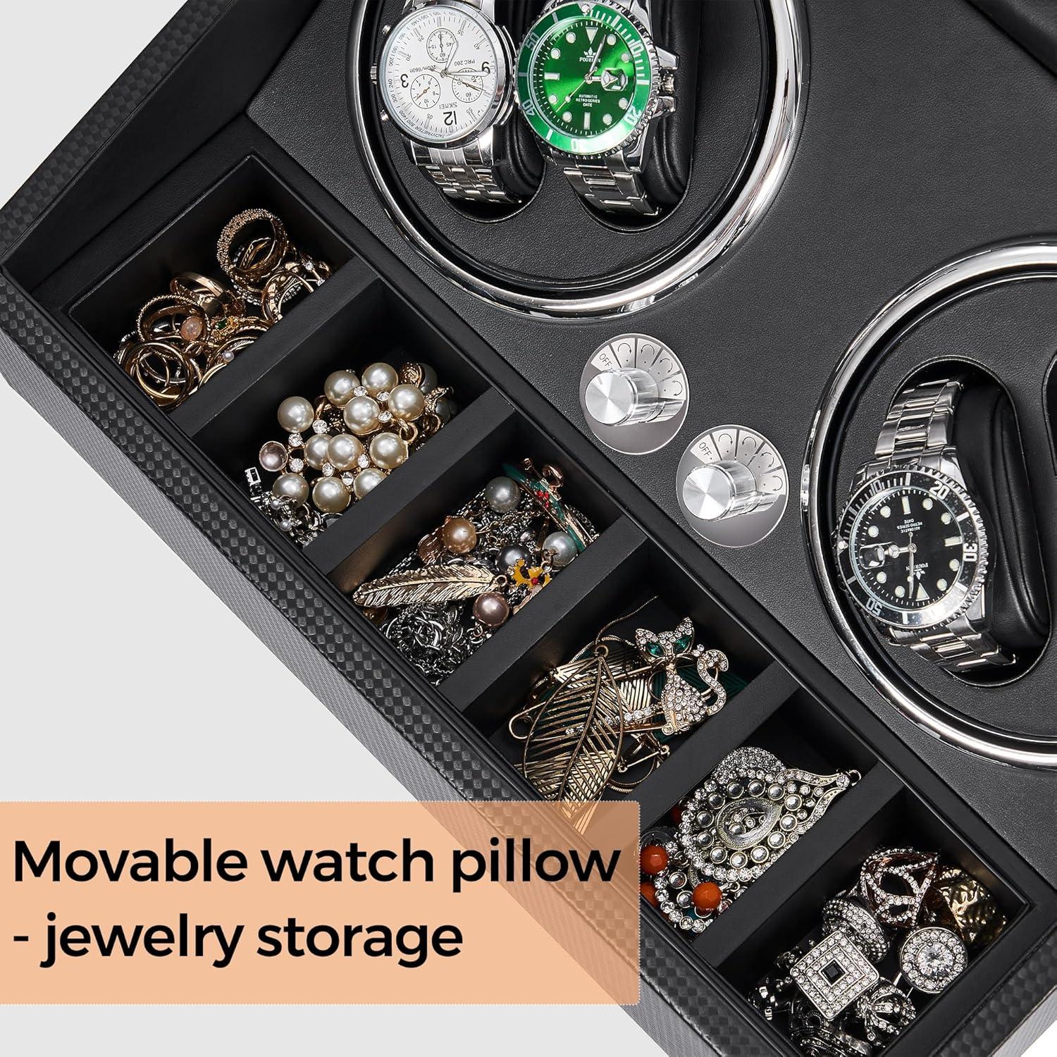 Enrollador de Relojes ANWBROAD JWW002 4+6 Ranuras Motor Silencioso