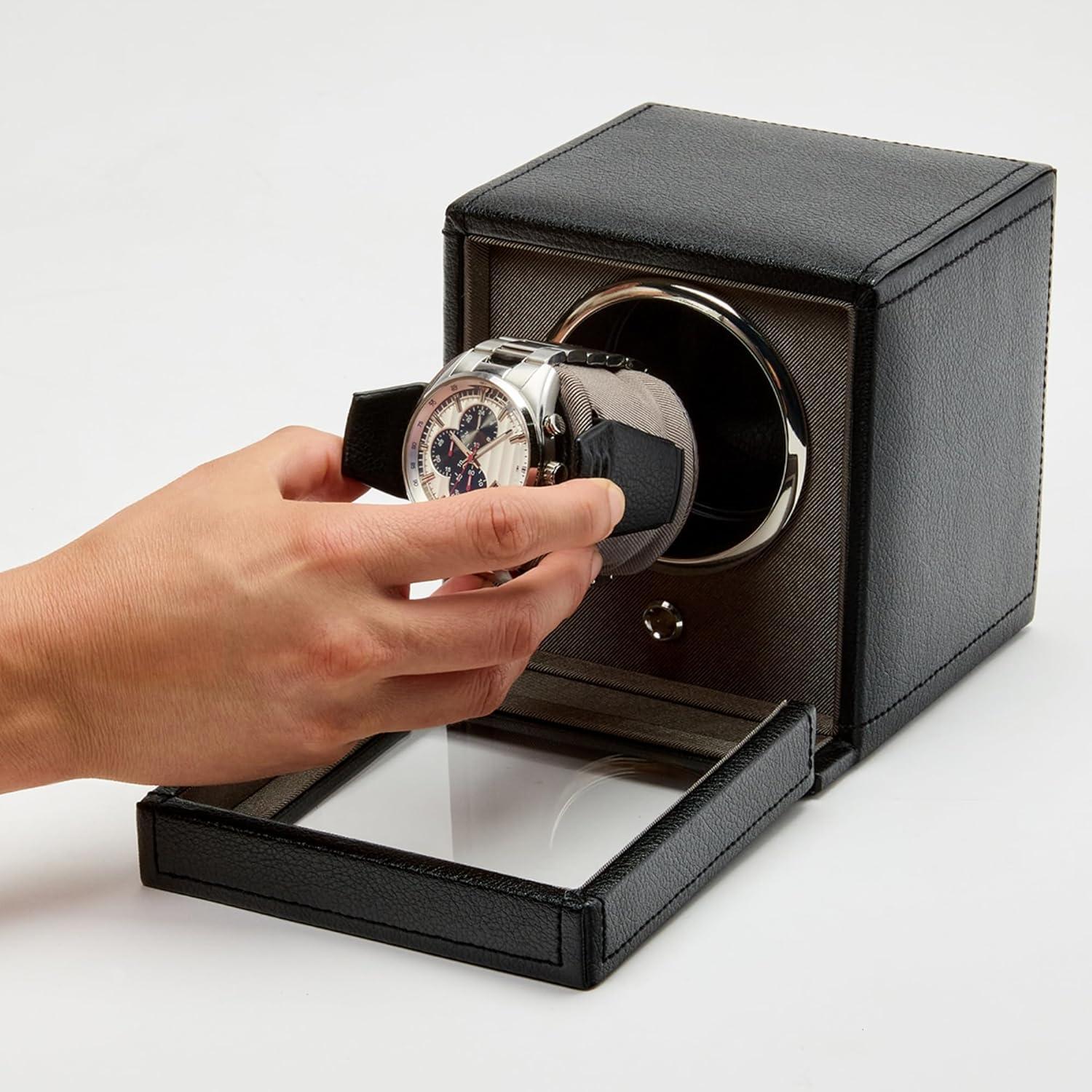 Cargador de Reloj WOLF Cub Individual con Tapa de Vidrio