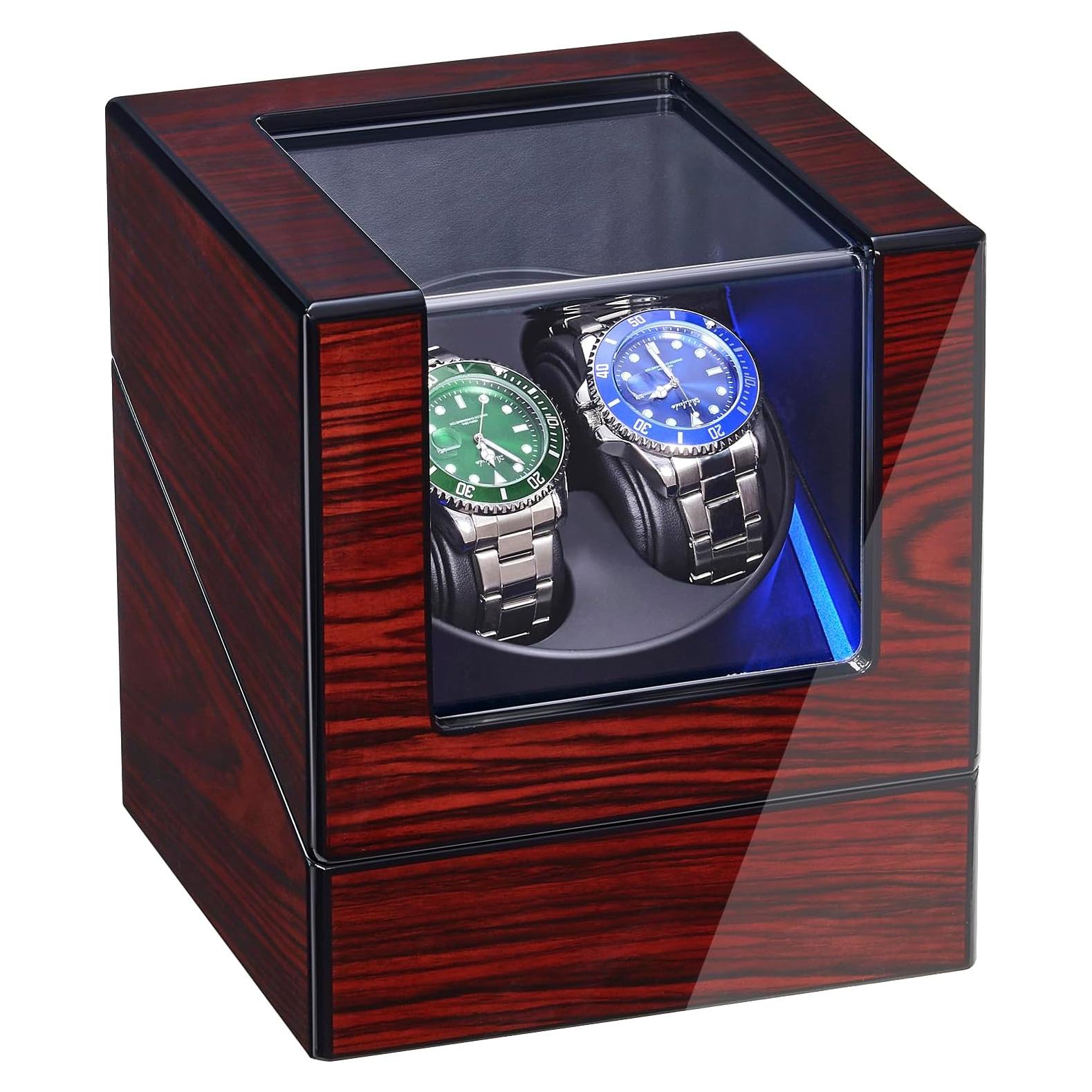 Relojero automático ANWBROAD JWW001Y con motor silencioso LED