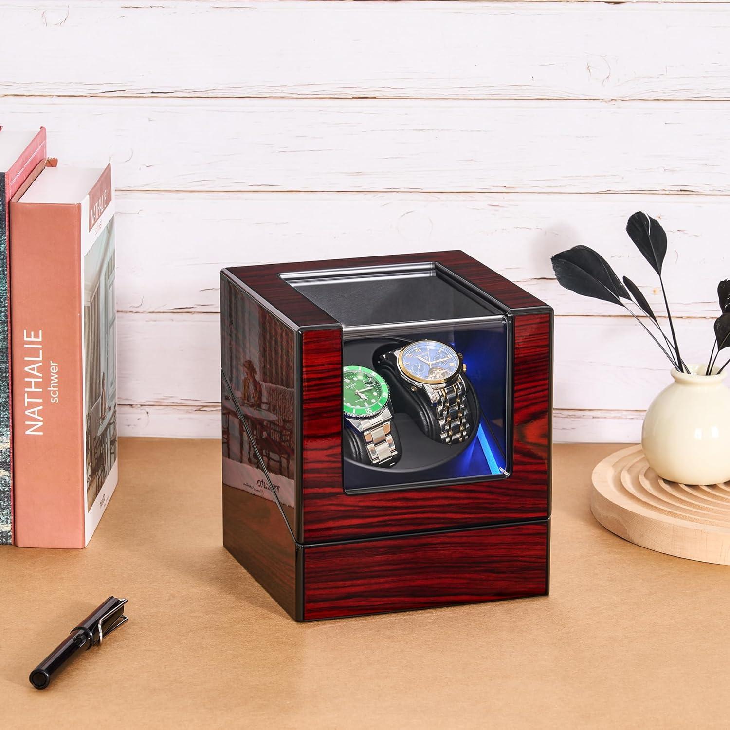 Relojero automático ANWBROAD JWW001Y con motor silencioso LED