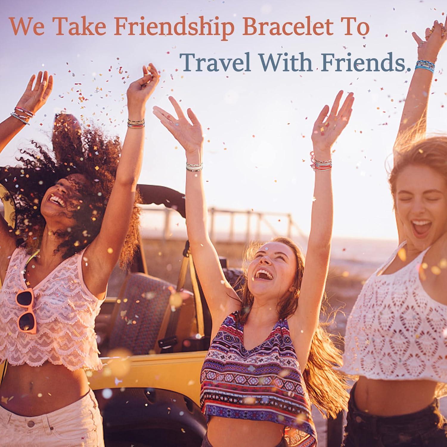 Florideco 24 Pulseras Boho Surfista Ajustables Hechas a Mano