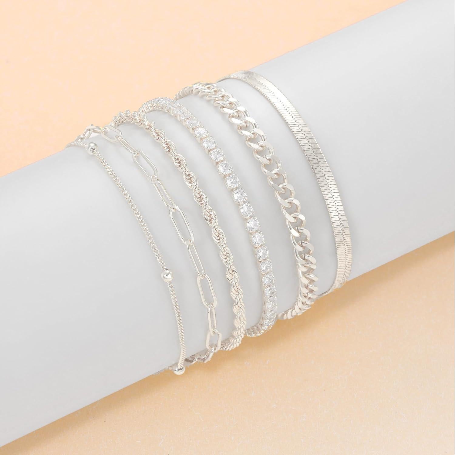 Pulsera de Tobillo DEARMAY Plata Esterlina S925 Ajustable