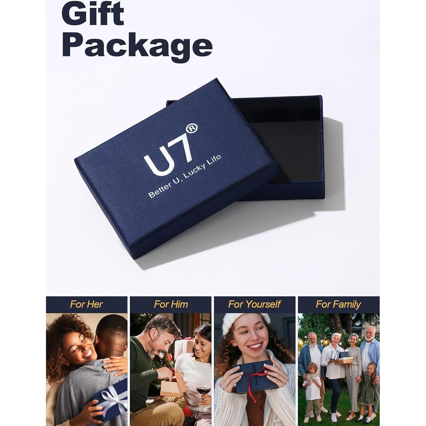 Pulsera de Tobillo de Oro 14K U7 con Iniciales para Mujeres