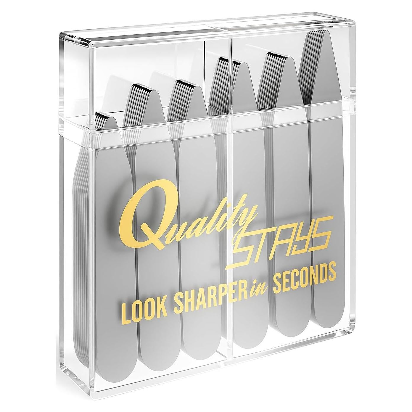 Varillas de Cuello de Metal Quality Stays - 52 Piezas en 4 Tamaños