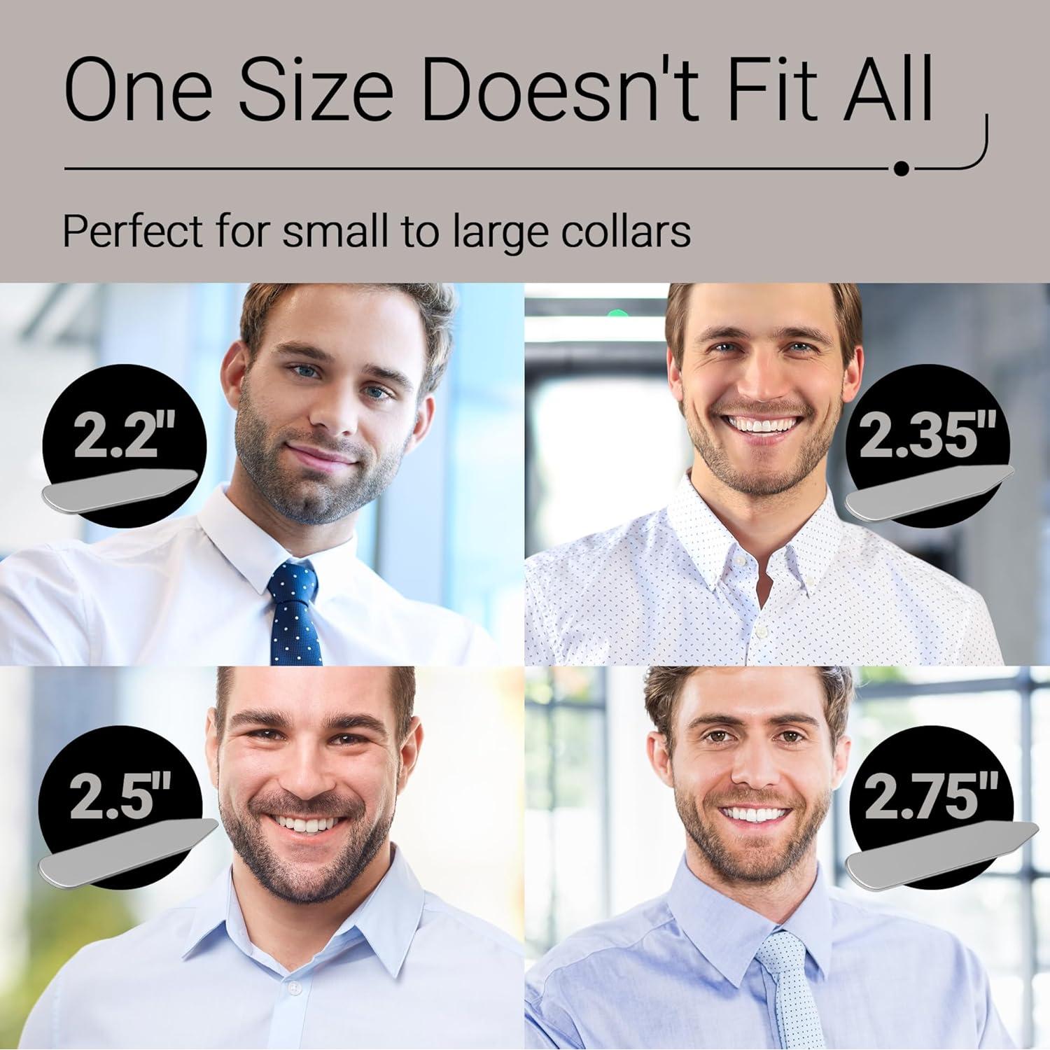 Set de 56 Huesos de Collar de Metal para Camisas - Acero Inoxidable