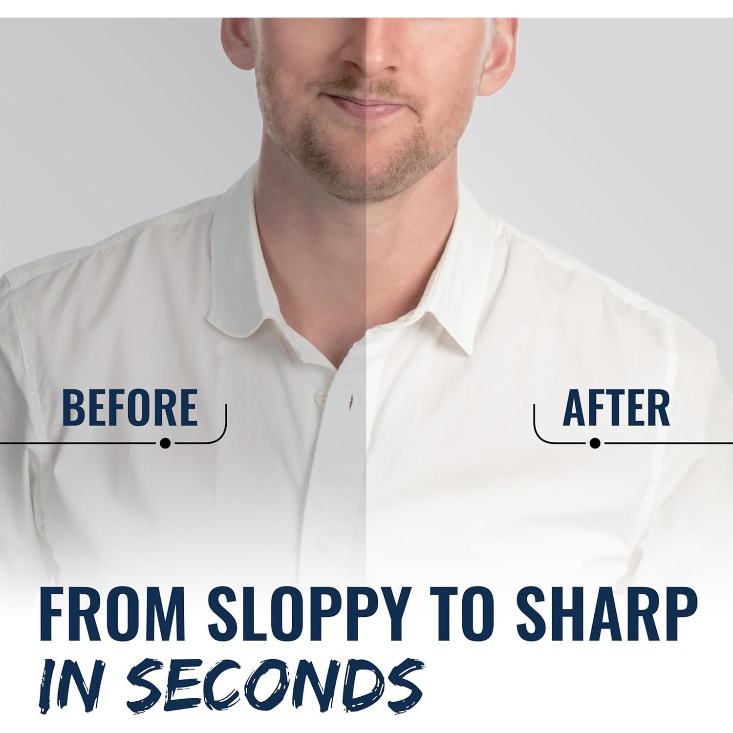 60 Estabilizadores de Cuello de Plástico para Camisas de Hombre - 4 Tamaños