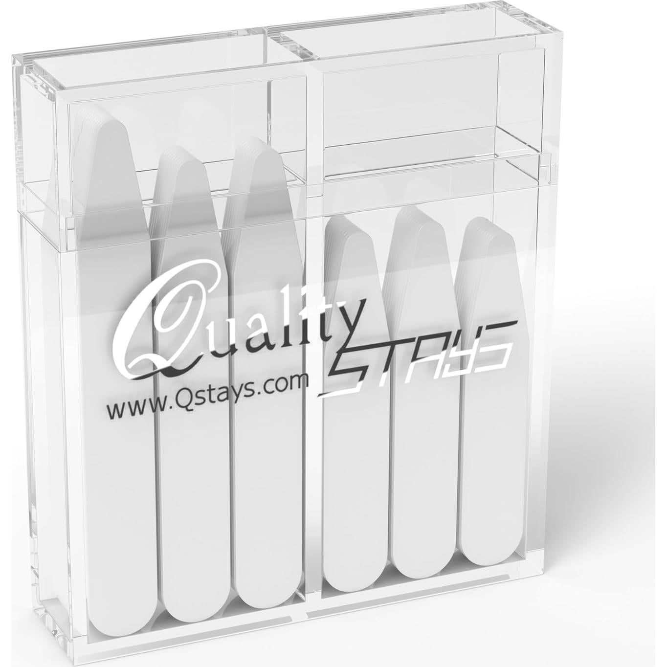 60 Estabilizadores de Cuello de Plástico para Camisas de Hombre - 4 Tamaños