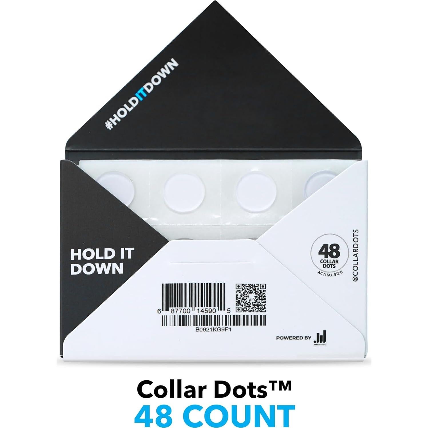 Collar Dots Sujetadores de Cuello para Camisas Hombres 48 Piezas