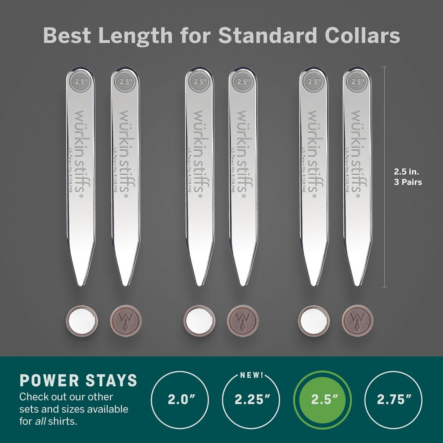 Stays Magnéticos para Cuello Wükrin Stiffs - 6.35 cm