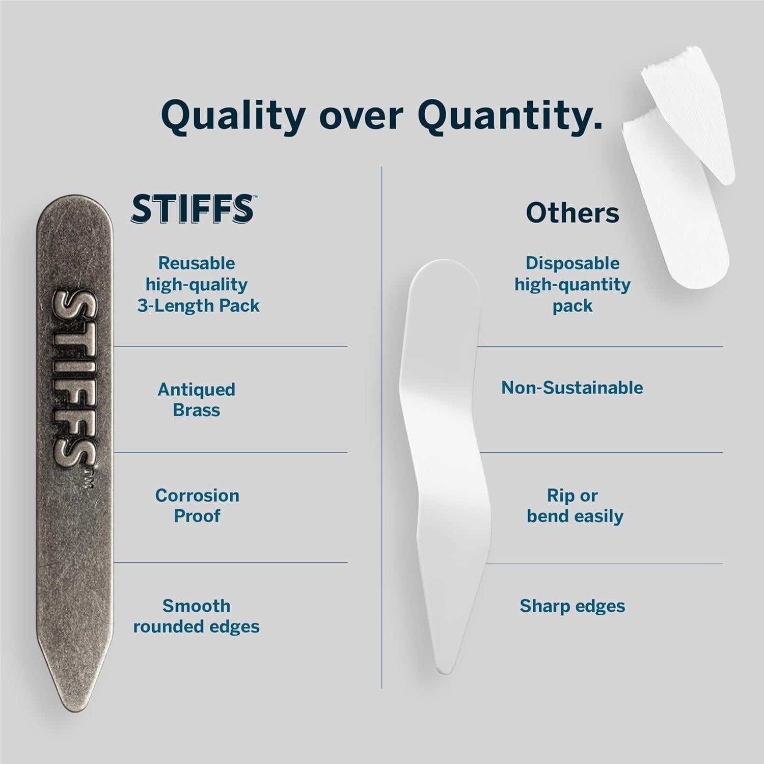 Varillas de Cuello de Latón Wurkin Stiffs - Paquete de 10