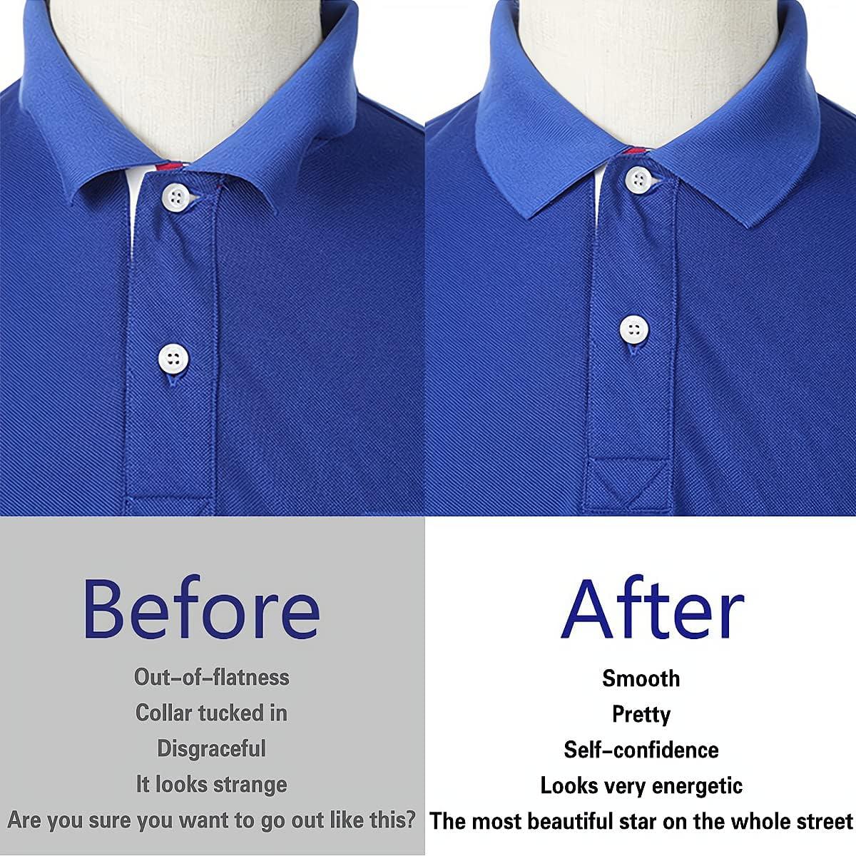 Permanentes para Cuellos de Camisas Polo 60 Pcs - PVC Alta Calidad