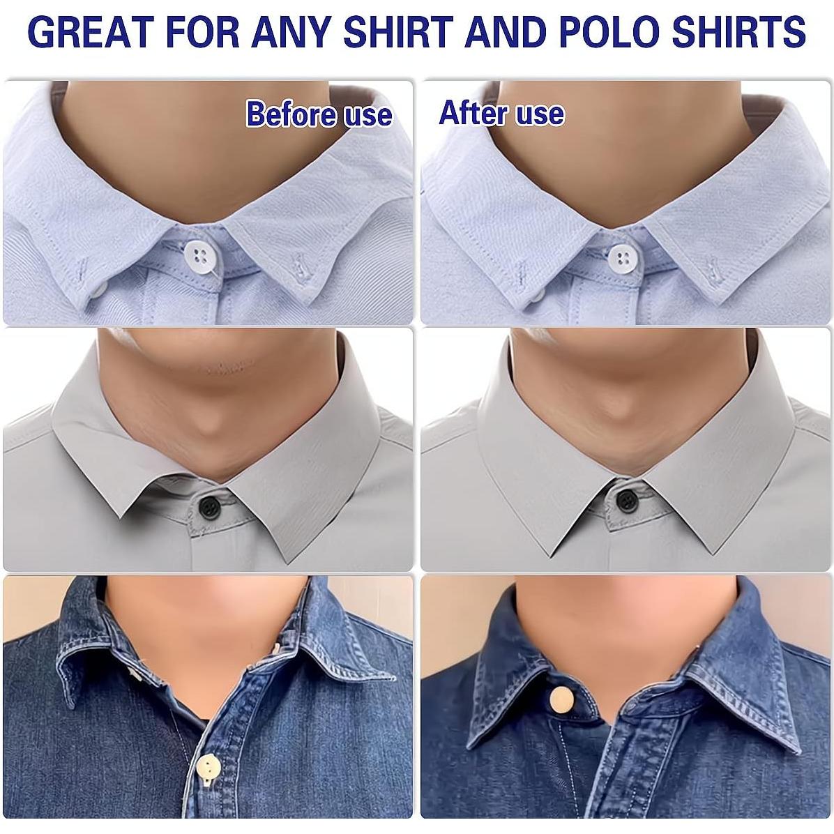 Permanentes para Cuellos de Camisas Polo 60 Pcs - PVC Alta Calidad