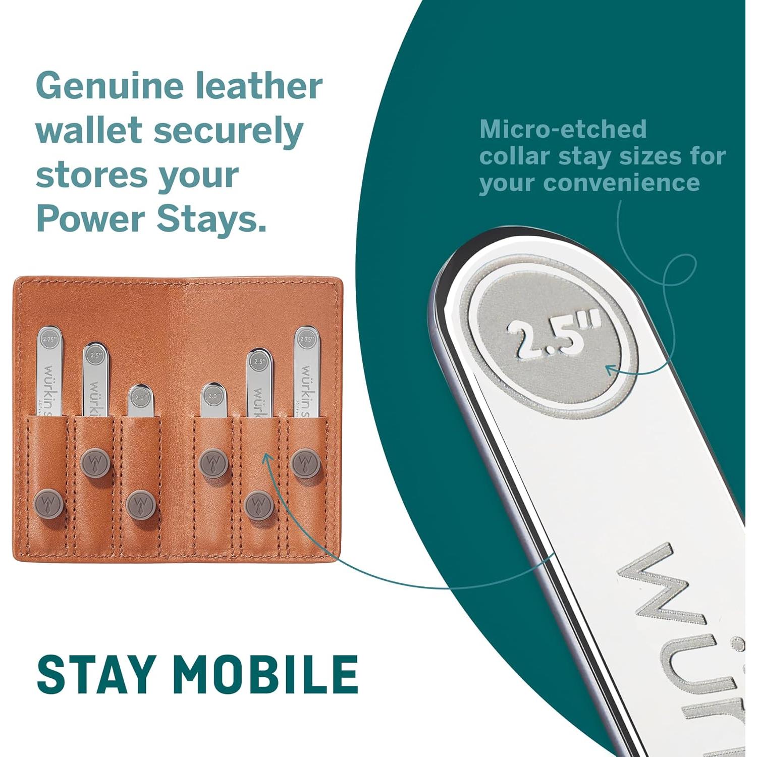 Juego de Viaje Puntos Magnéticos Cuello Wurkin Stiffs Cuero
