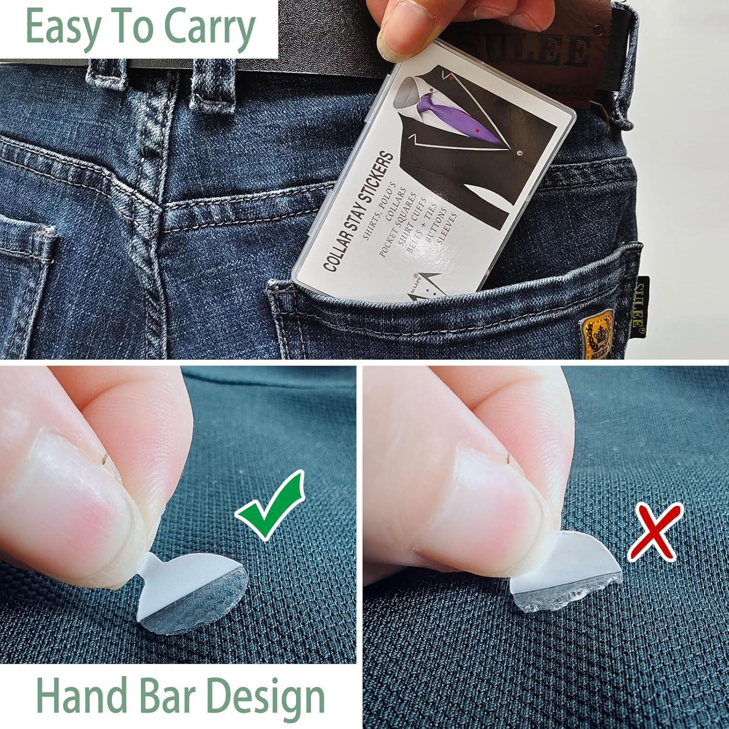 Permanentes Adhesivos para Cuellos de Camisas SULEPE 120 Puntos