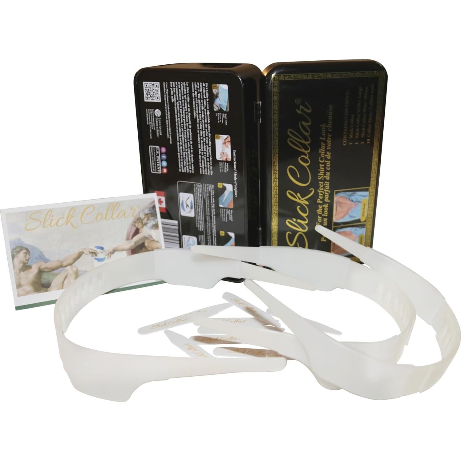 Soporte de Cuello de Camisa Slick Collar con 3 Tamaños Ajustables