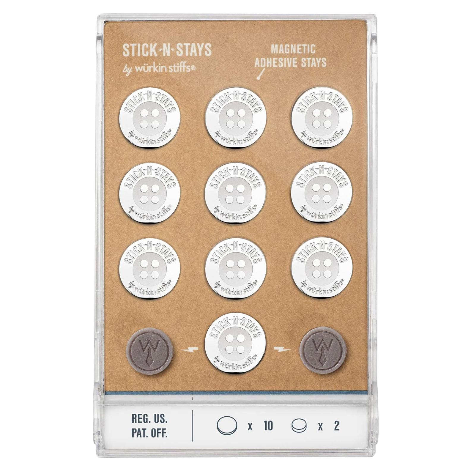 Soportes Magnéticos para Cuellos Wurkin Stiffs - 10 Adhesivos