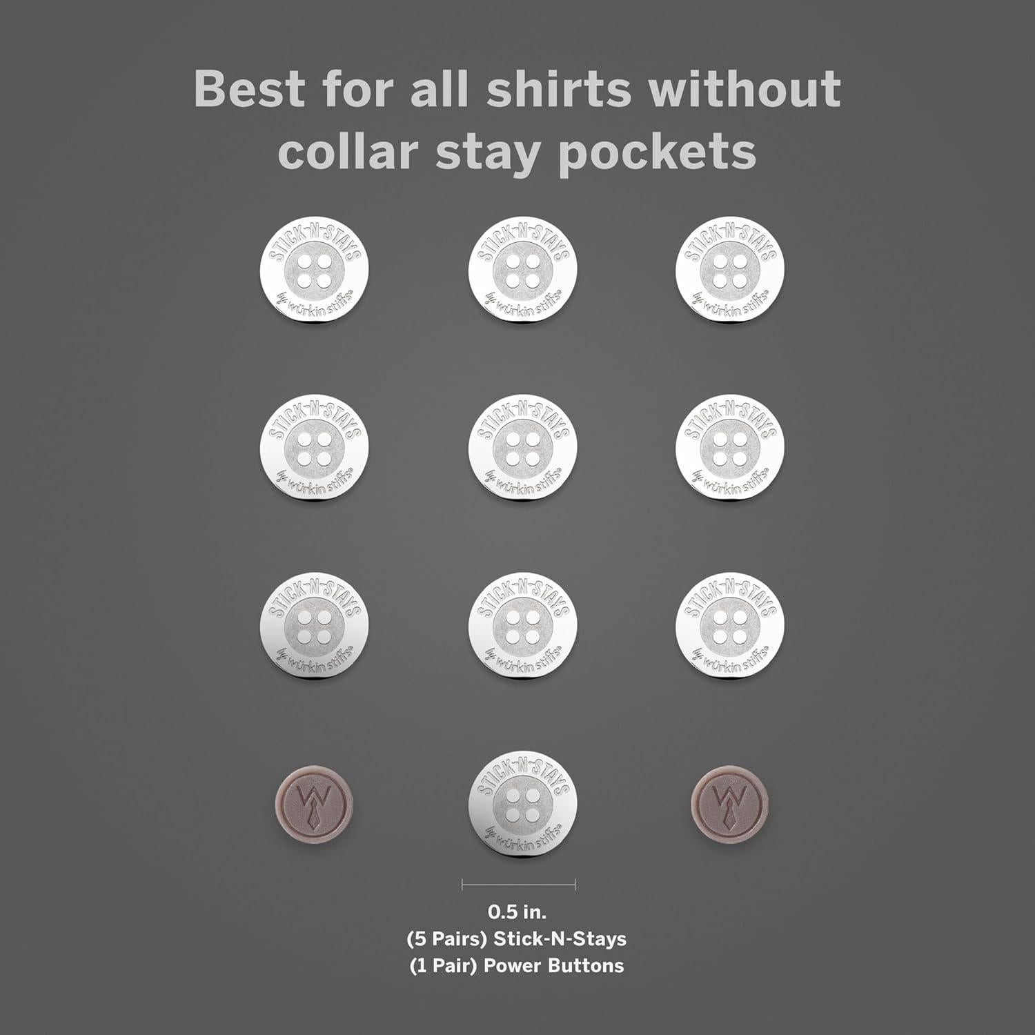 Soportes Magnéticos para Cuellos Wurkin Stiffs - 10 Adhesivos