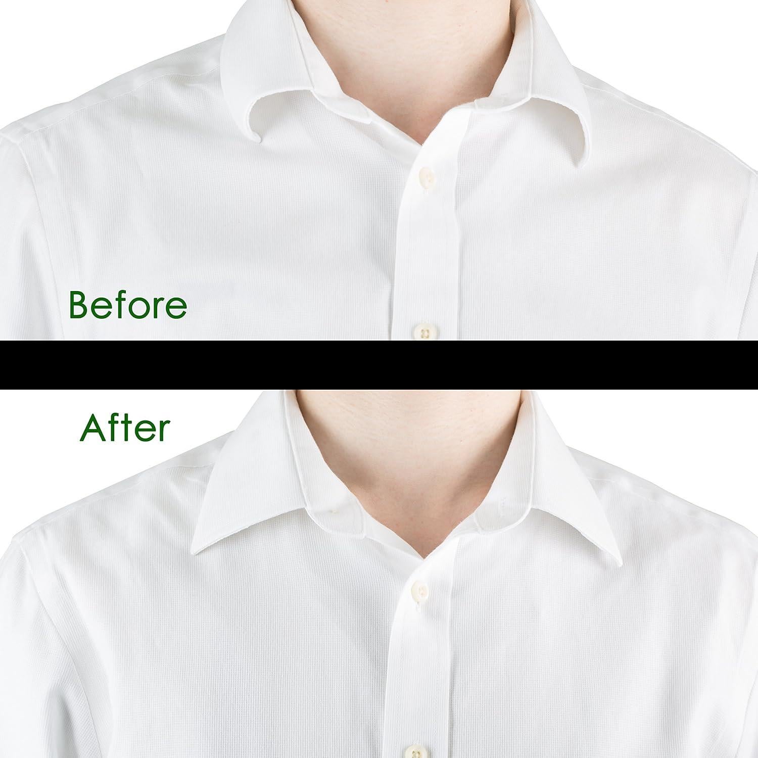 50 Varillas de Cuello de Acero Inoxidable para Hombres - 2 Tamaños