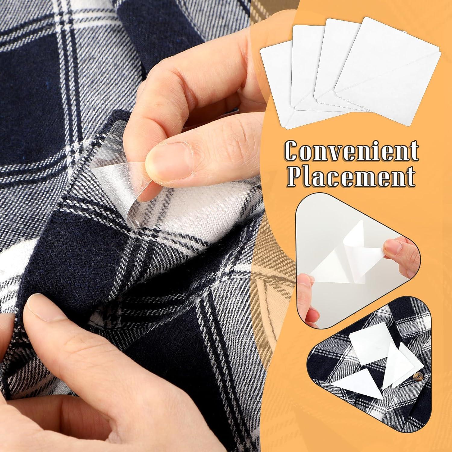 100 Soportes de Cuello Adhesivos para Camisas de Hombre Abeillo