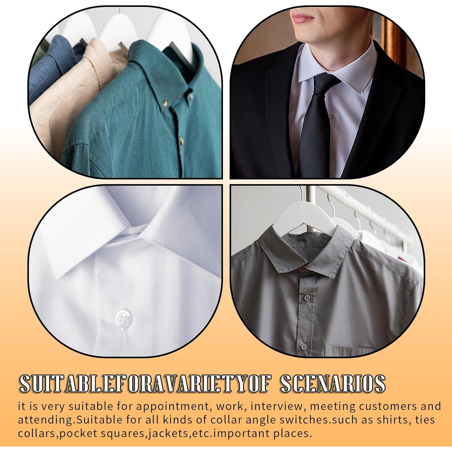 100 Soportes de Cuello Adhesivos para Camisas de Hombre Abeillo