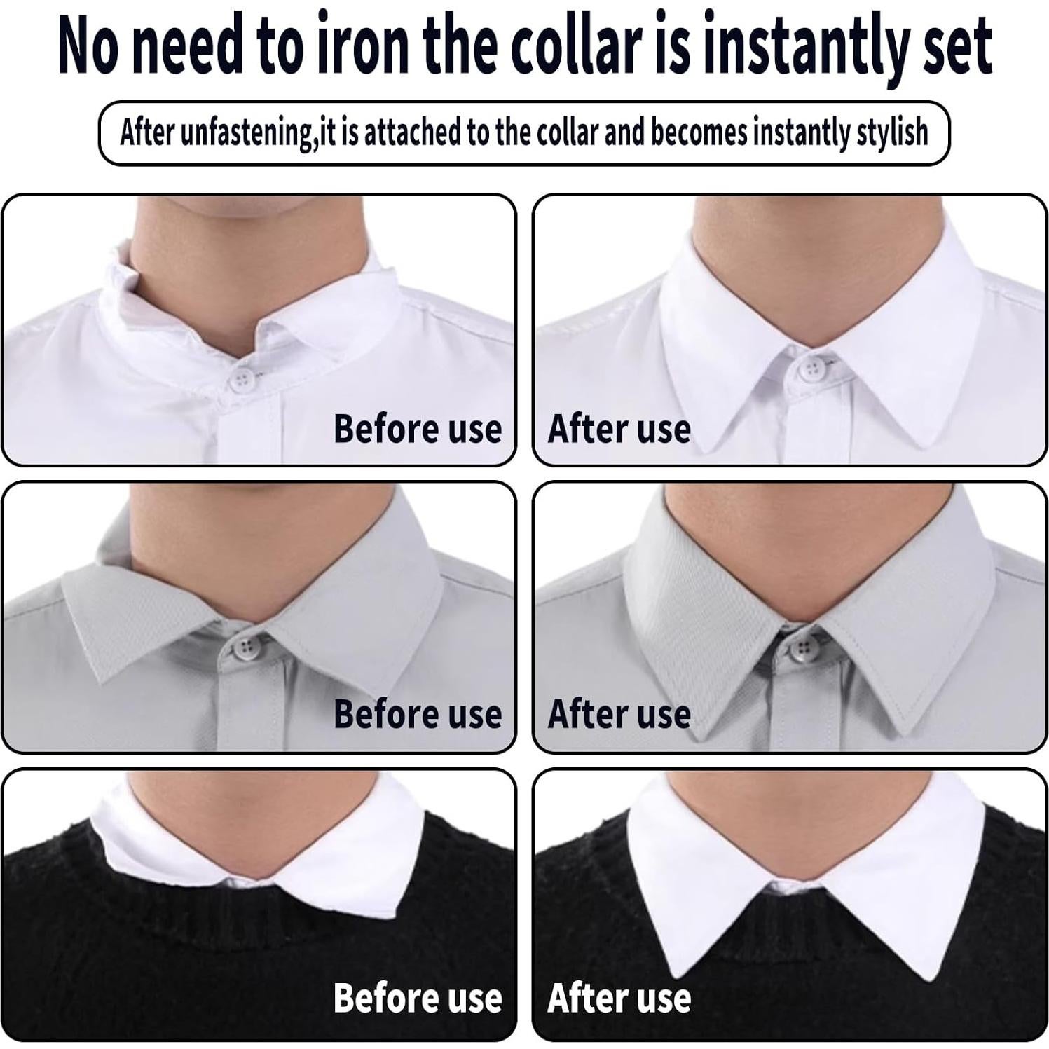 80 Soportes de Cuello Transparentes ERESGREAT para Camisas