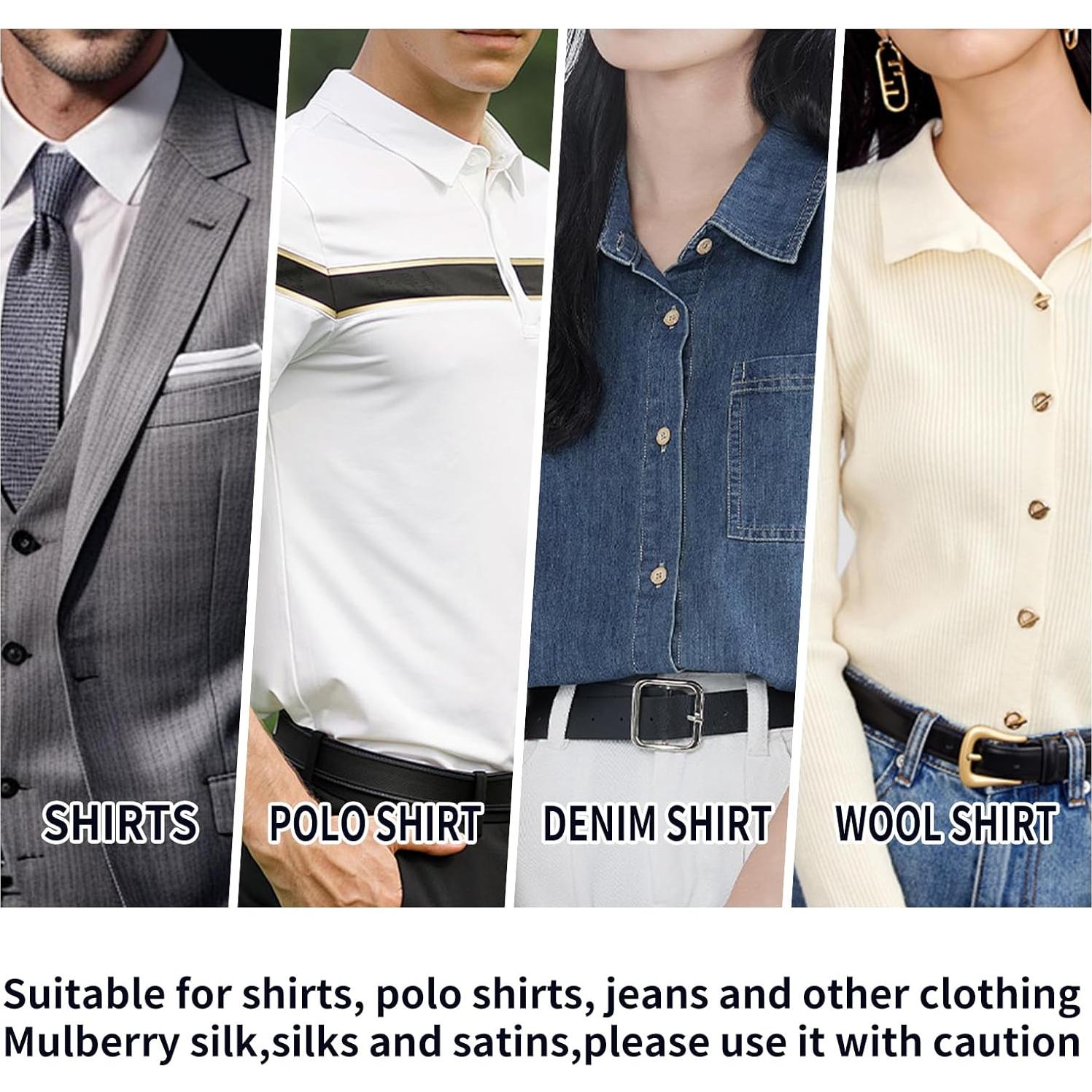 80 Soportes de Cuello Transparentes ERESGREAT para Camisas