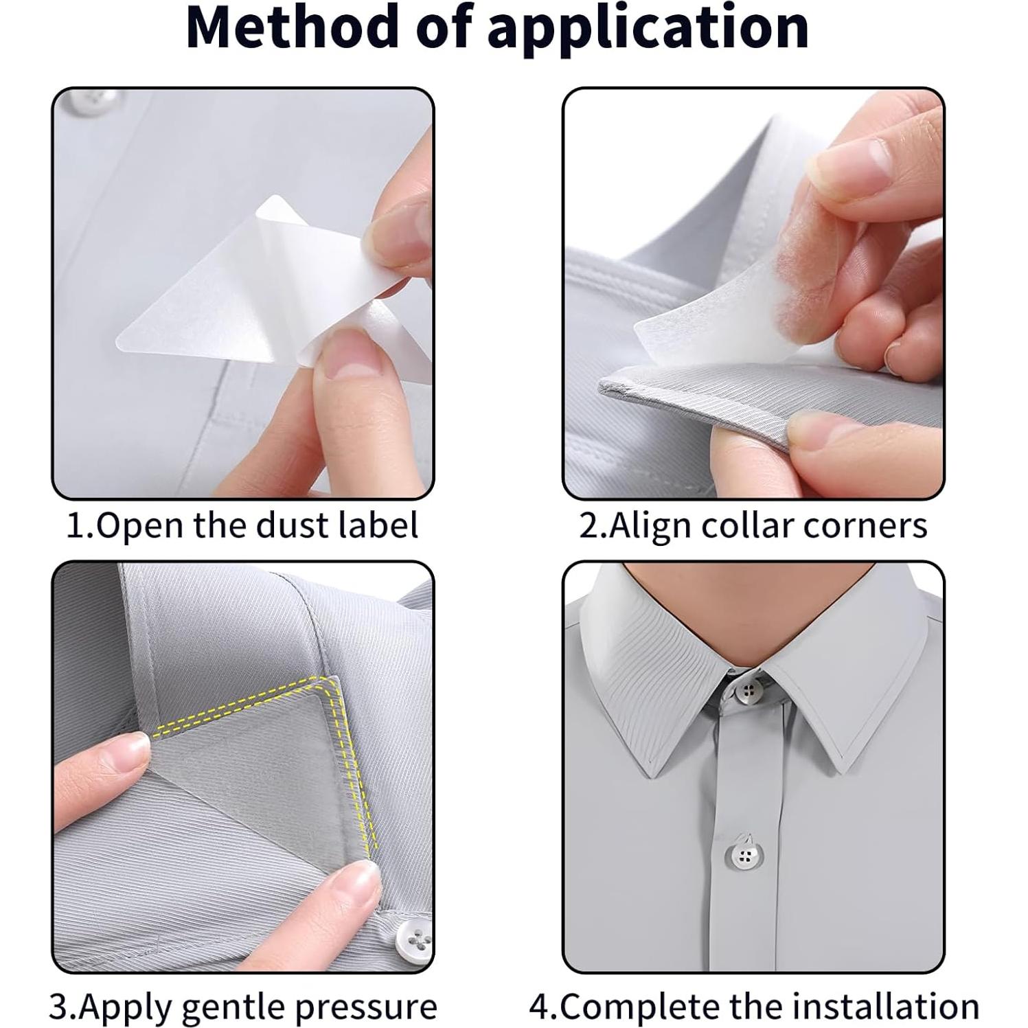 80 Soportes de Cuello Transparentes ERESGREAT para Camisas