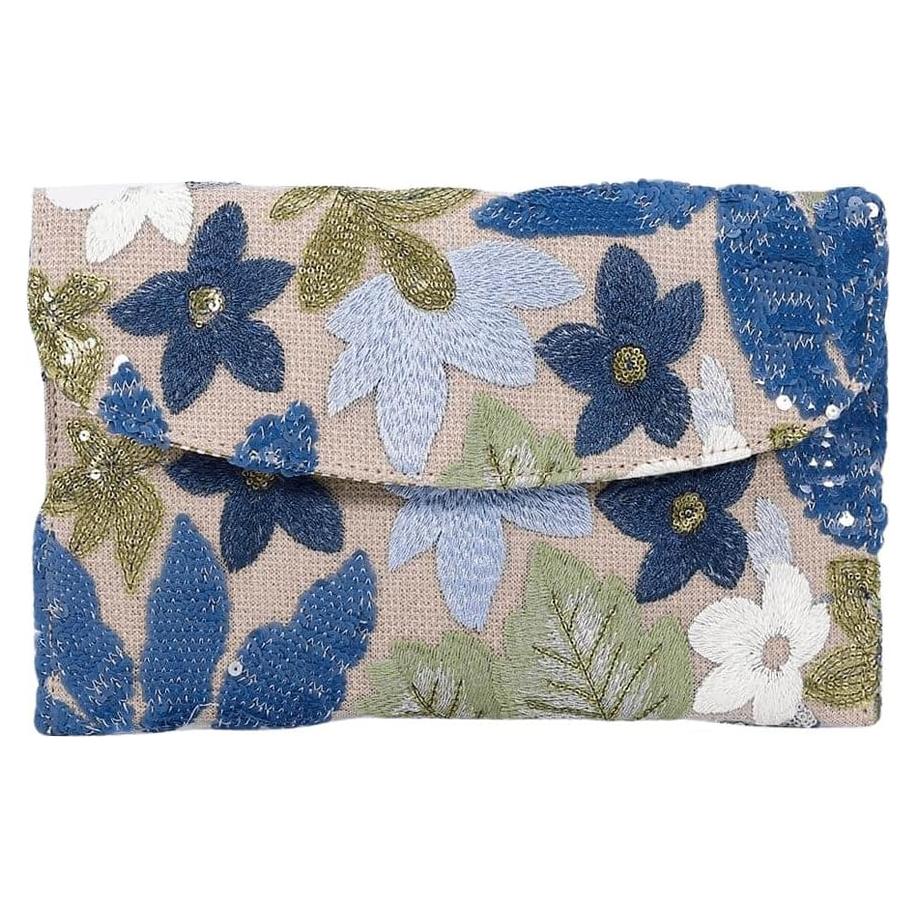 Bolso de Mano Verdusa Floral con Lentejuelas Talla Única