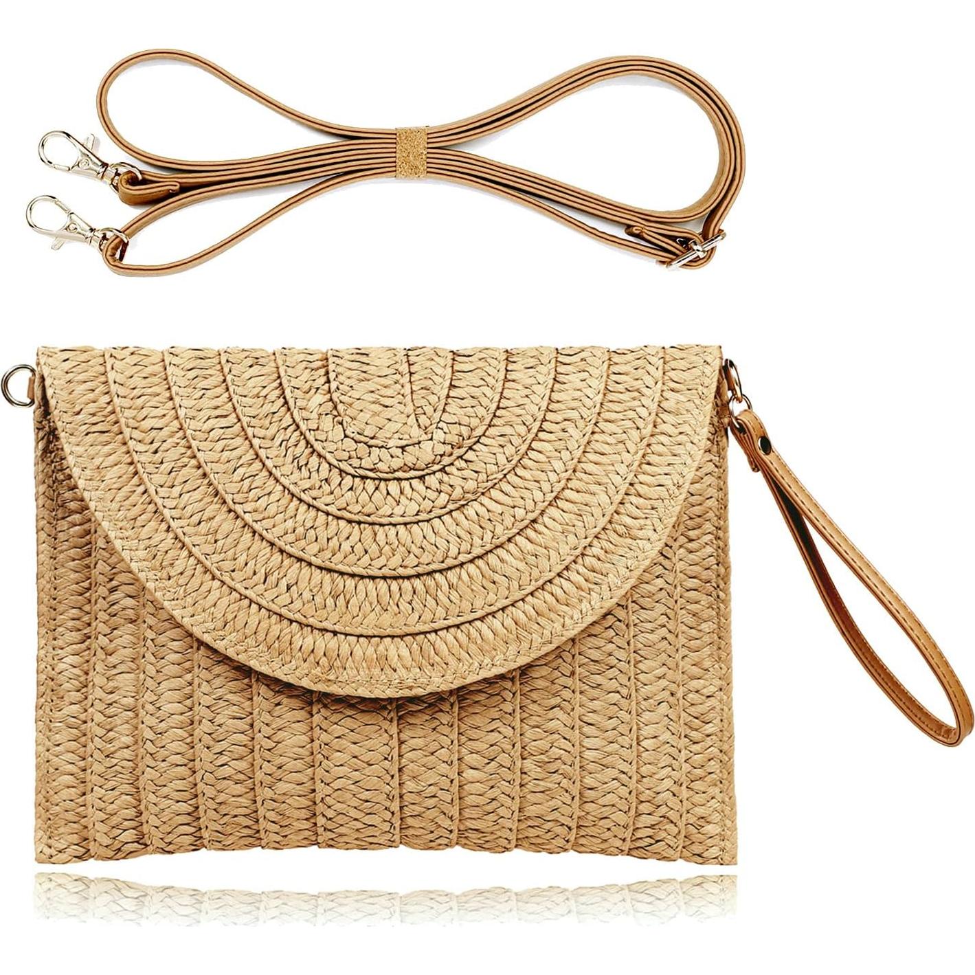Bolso de Paja Clutch COOKOOKY para Mujeres - Verano Playa