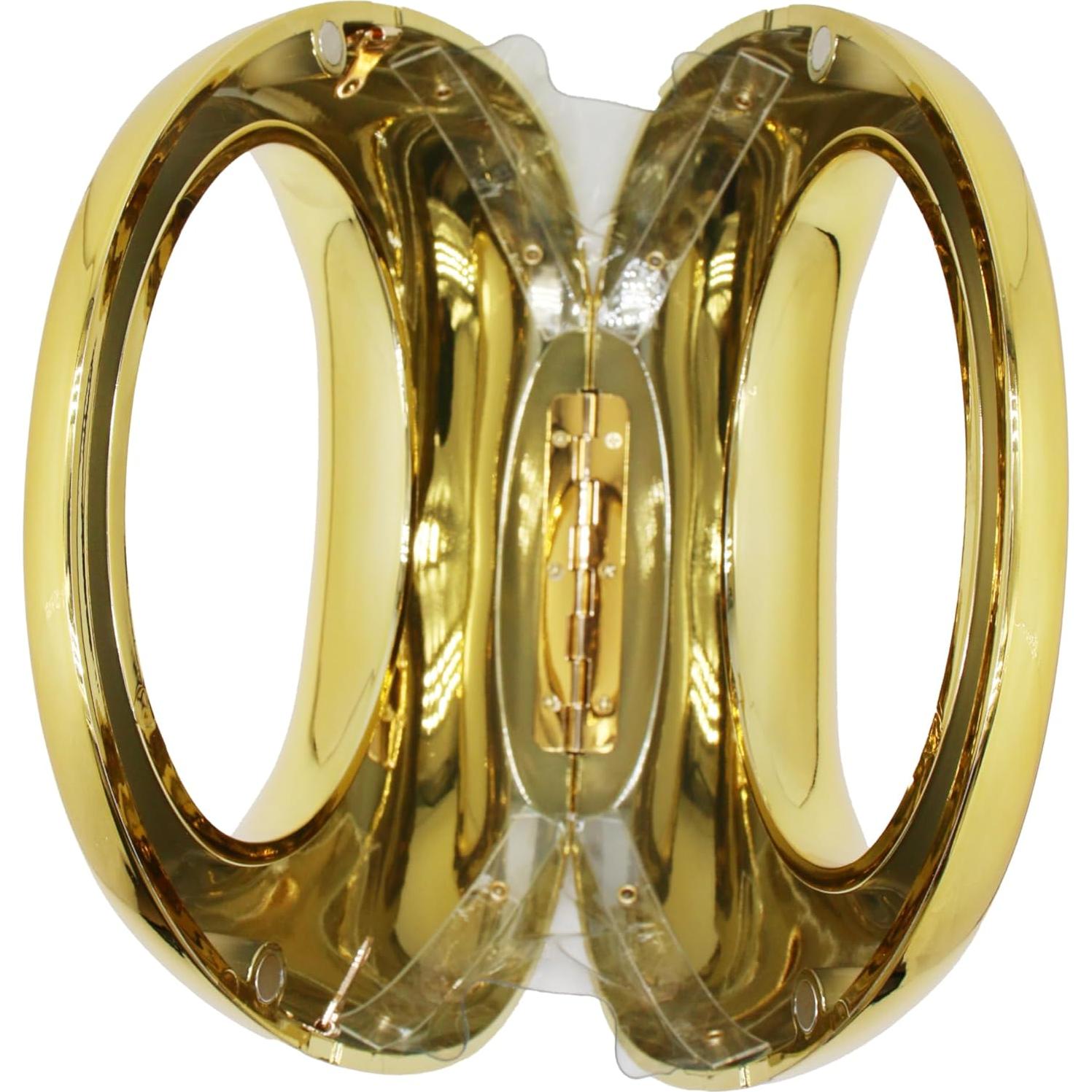 Bolso Clutch de Acrílico GSYPS Oro 21x8x21 cm para Mujer