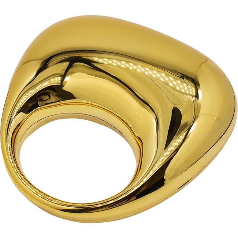 Bolso Clutch de Acrílico GSYPS Oro 21x8x21 cm para Mujer