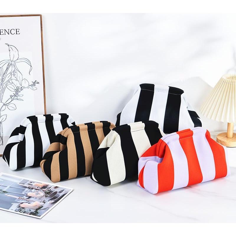 Bolso de Mano de Playa DIHKLCIO Tejido de Crochet Fruncido