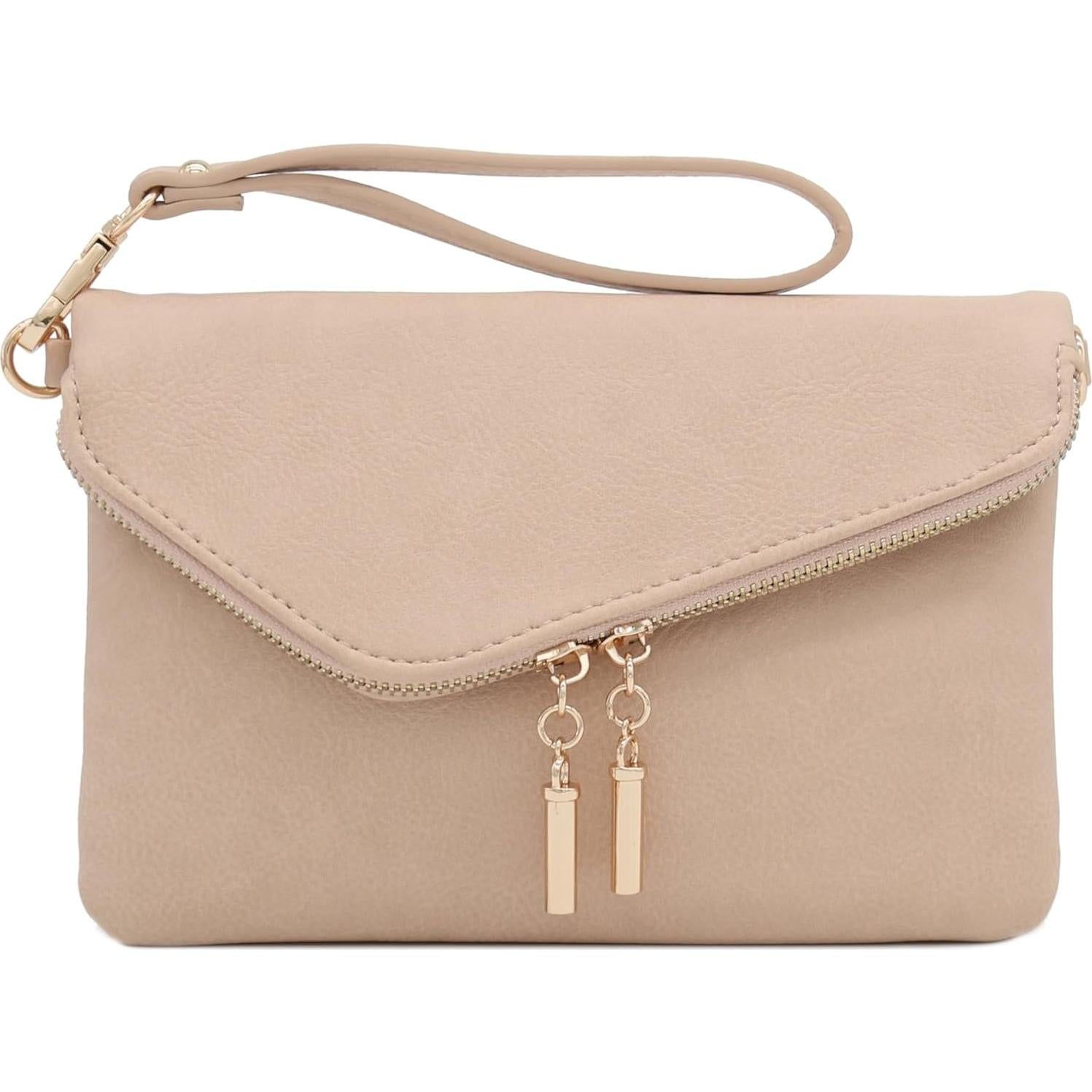 Bolso de mano FashionPuzzle Nude con cadena 23x15 cm