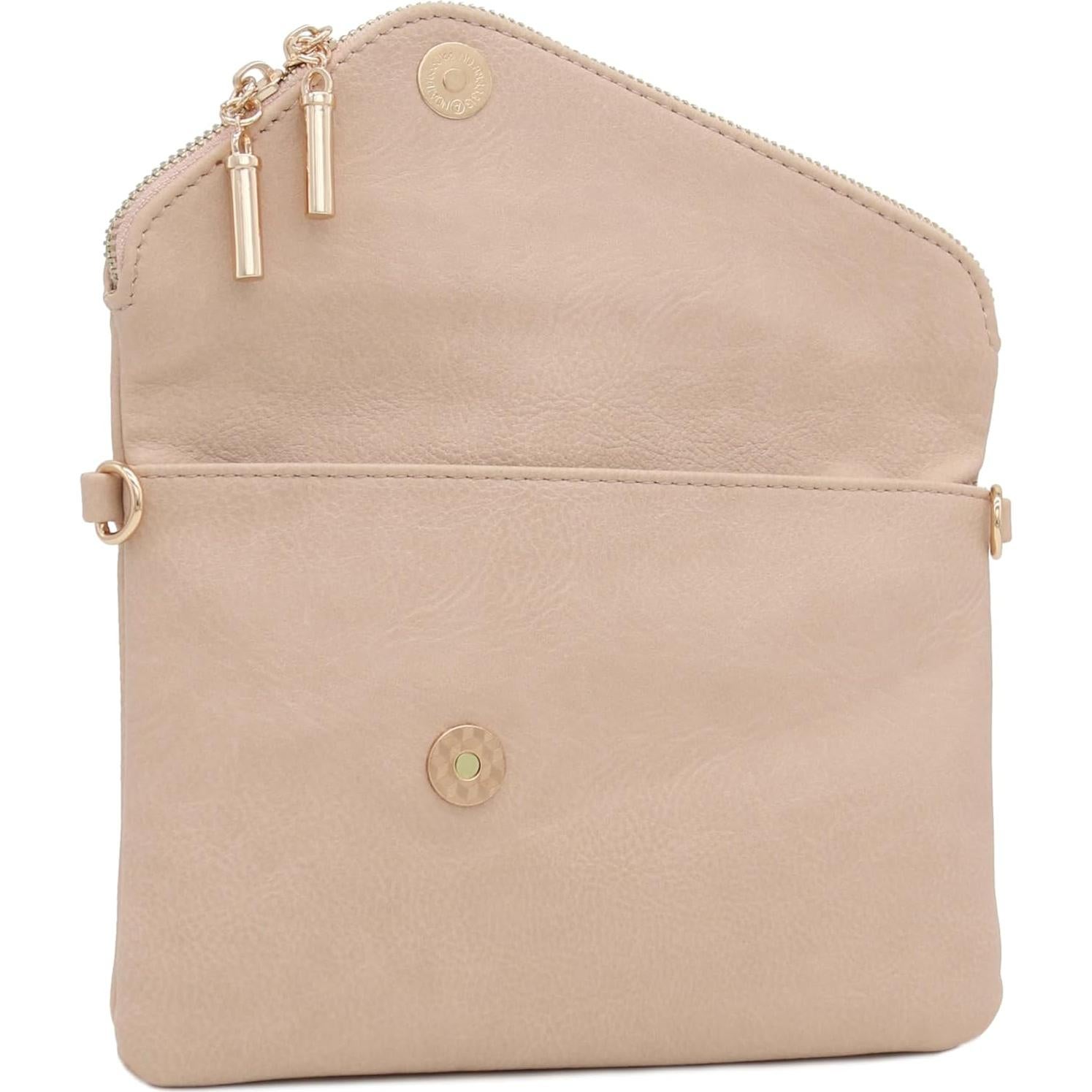 Bolso de mano FashionPuzzle Nude con cadena 23x15 cm