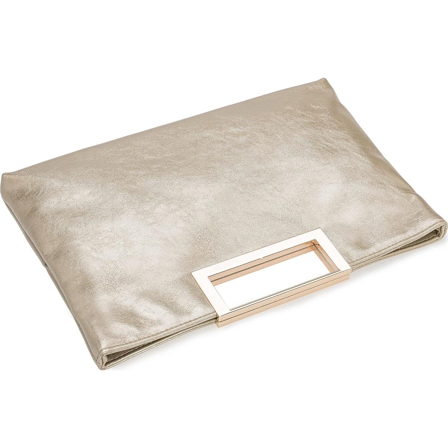 Bolso de Mano Convertible de Cuero Vegano Charming Tailor Dorado