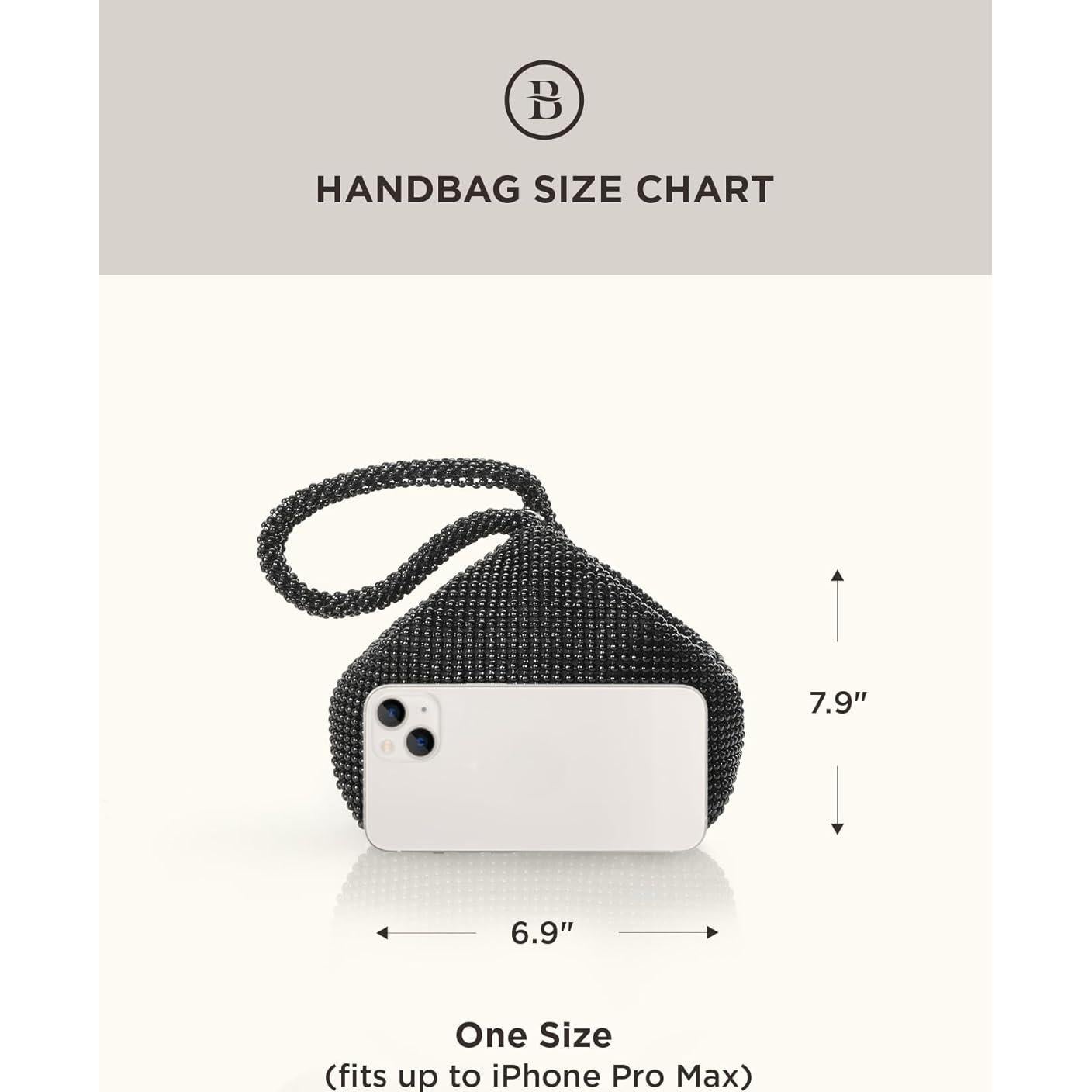 Bolso de Noche Vintage BABEYOND con Perlas para Mujeres