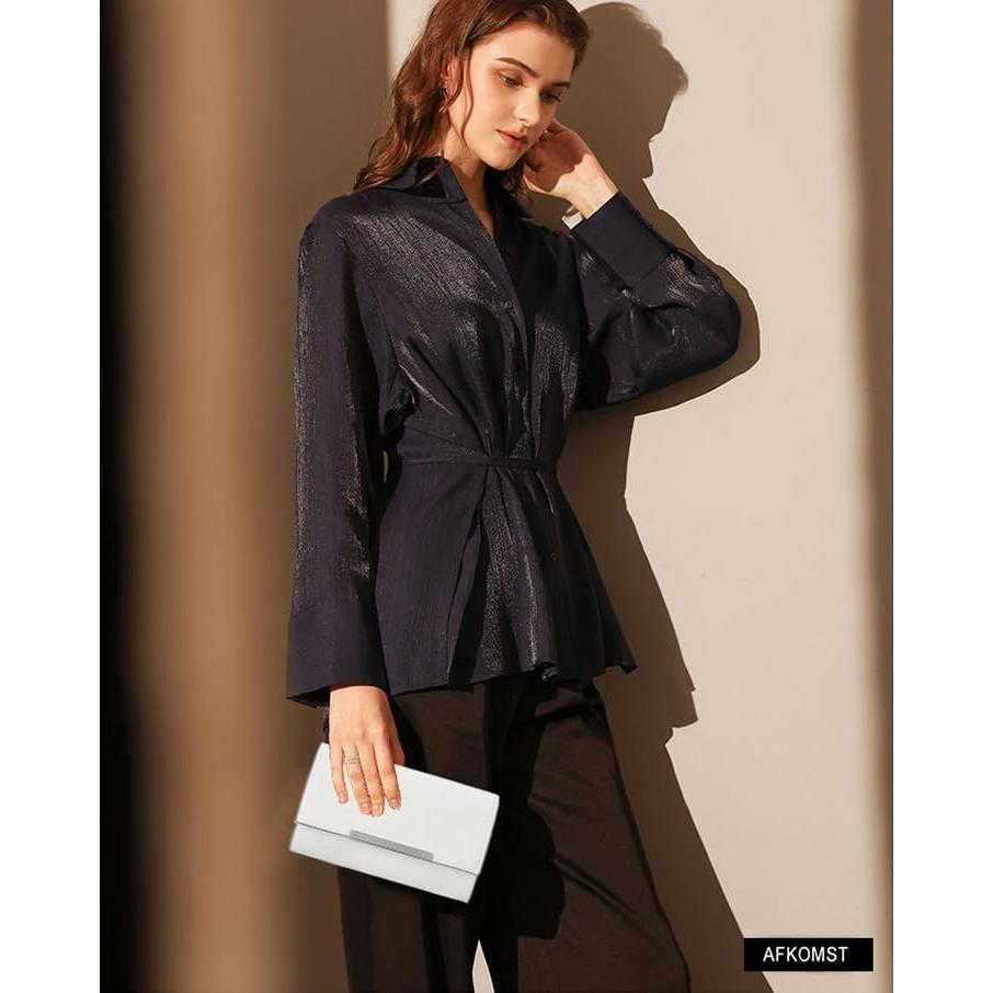 Bolso de Mano Blanco AFKOMST para Mujeres - Elegante y Práctico